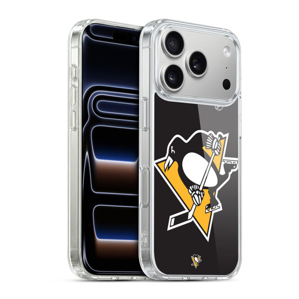NHL Pittsburgh Penguins Oversized Soft Gel Case for Apple iPhone 17 Pro