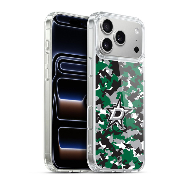 NHL Dallas Stars Camouflage Soft Gel Case for Apple iPhone 17 Pro Max