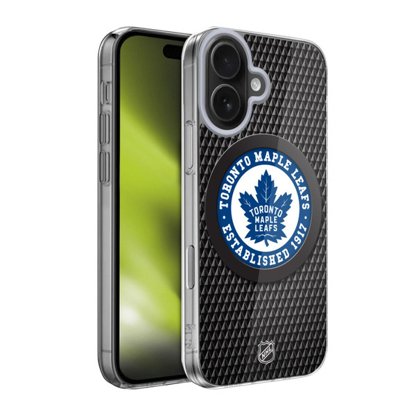 NHL Toronto Maple Leafs Puck Texture Soft Gel Case for Apple iPhone 17