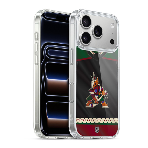 NHL Arizona Coyotes Jersey Soft Gel Case for Apple iPhone 17 Pro