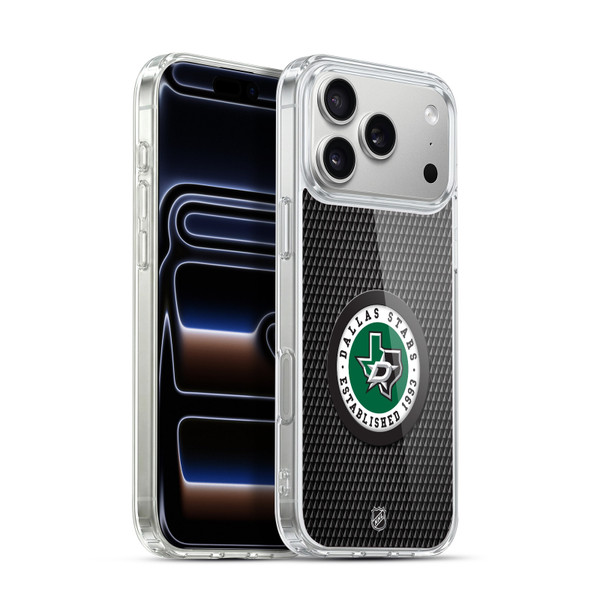 NHL Dallas Stars Puck Texture Soft Gel Case for Apple iPhone 17 Pro Max