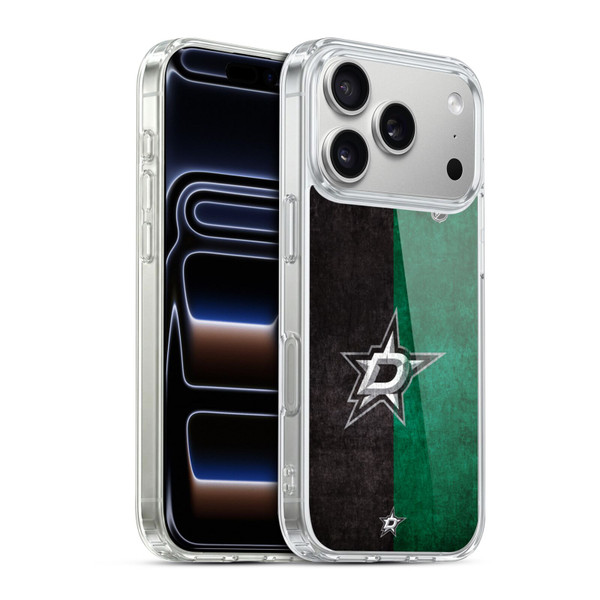 NHL Dallas Stars Half Distressed Soft Gel Case for Apple iPhone 17 Pro