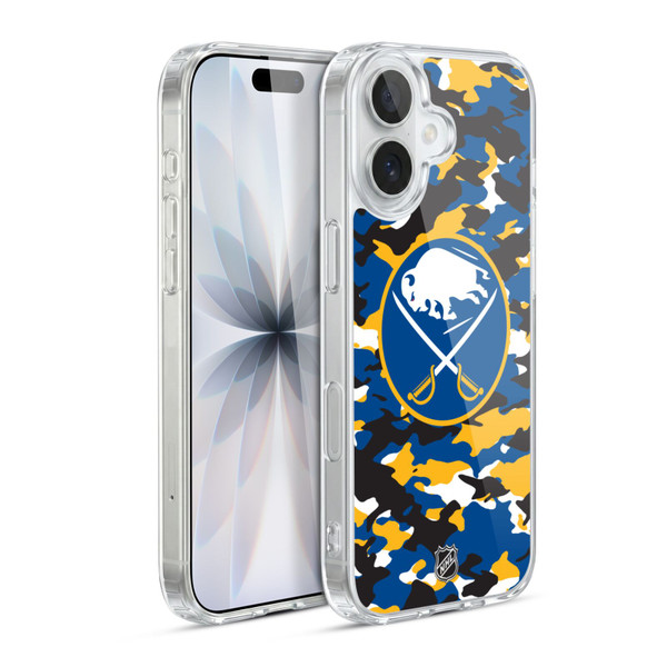 NHL Buffalo Sabres Camouflage Soft Gel Case for Apple iPhone 17