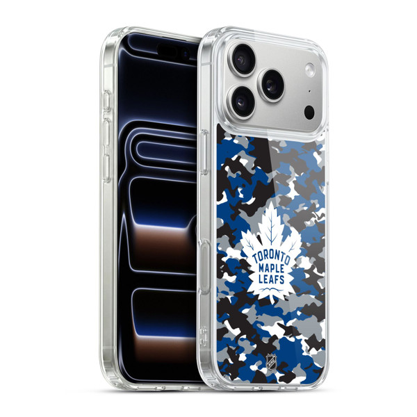 NHL Toronto Maple Leafs Camouflage Soft Gel Case for Apple iPhone 17 Pro Max