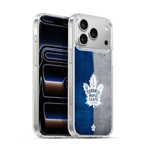 NHL Toronto Maple Leafs Half Distressed Soft Gel Case for Apple iPhone 17 Pro Max