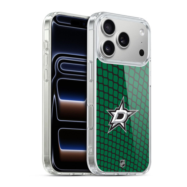 NHL Dallas Stars Net Pattern Soft Gel Case for Apple iPhone 17 Pro