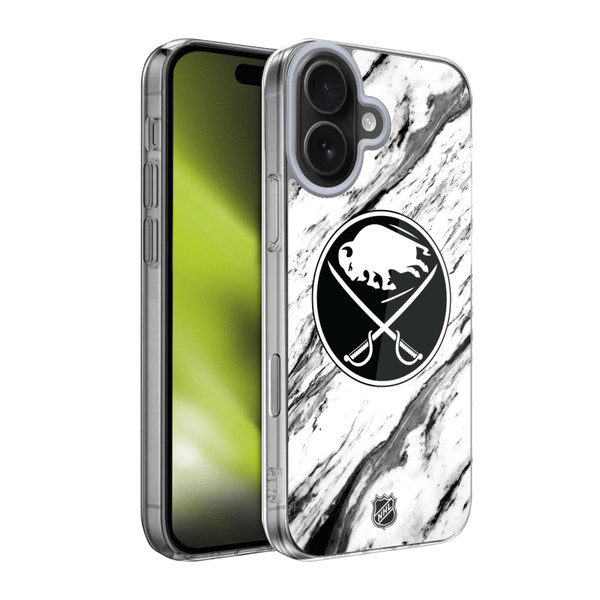 NHL Buffalo Sabres Marble Soft Gel Case for Apple iPhone 17