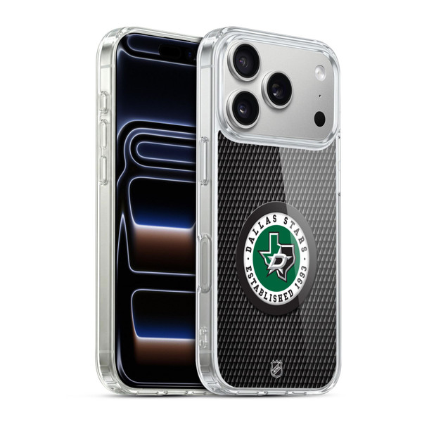 NHL Dallas Stars Puck Texture Soft Gel Case for Apple iPhone 17 Pro