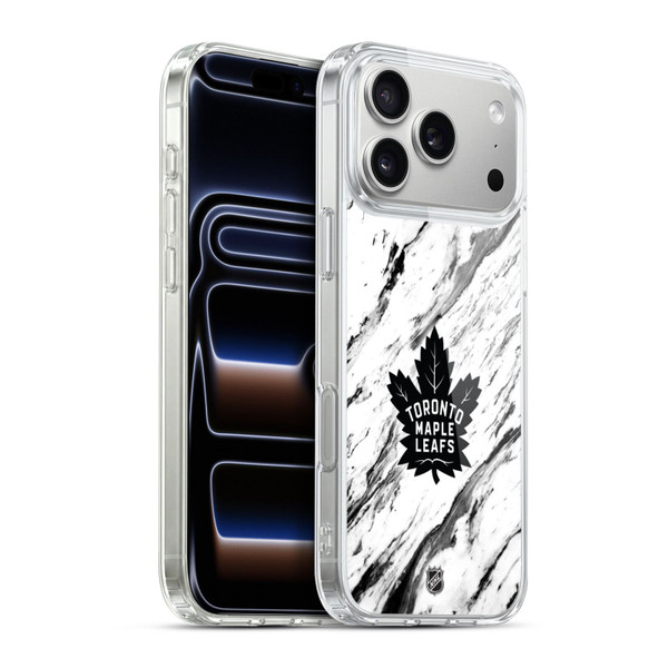 NHL Toronto Maple Leafs Marble Soft Gel Case for Apple iPhone 17 Pro Max
