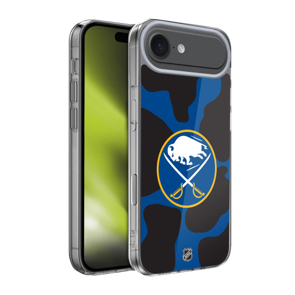 NHL Buffalo Sabres Cow Pattern Soft Gel Case for Apple iPhone 17 Air