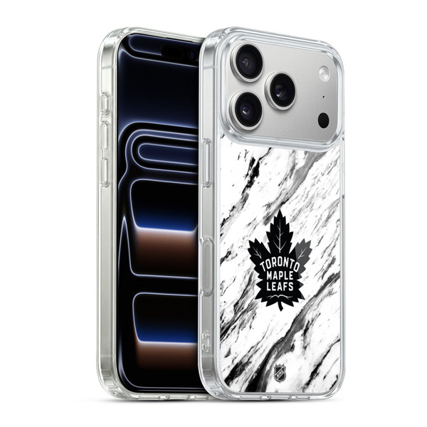 NHL Toronto Maple Leafs Marble Soft Gel Case for Apple iPhone 17 Pro