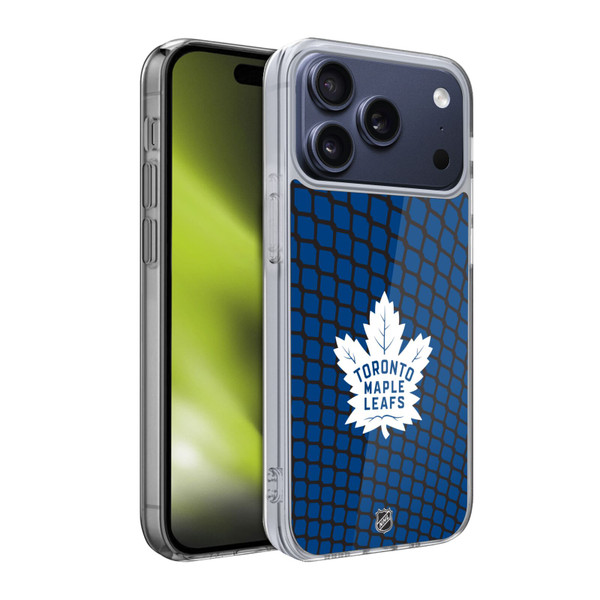 NHL Toronto Maple Leafs Net Pattern Soft Gel Case for Apple iPhone 17 Pro
