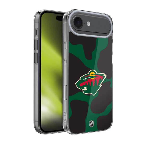 NHL Minnesota Wild Cow Pattern Soft Gel Case for Apple iPhone 17 Air
