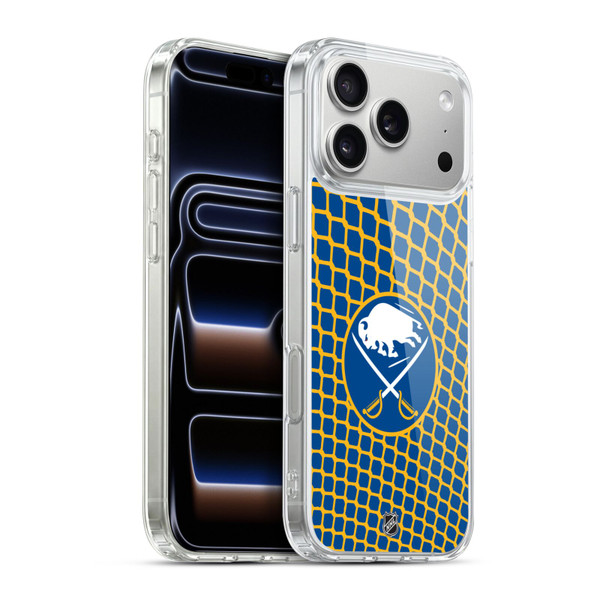NHL Buffalo Sabres Net Pattern Soft Gel Case for Apple iPhone 17 Pro Max