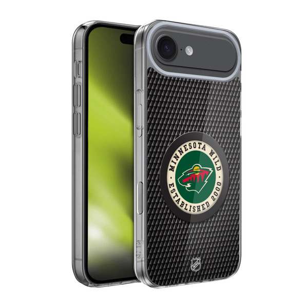 NHL Minnesota Wild Puck Texture Soft Gel Case for Apple iPhone 17 Air
