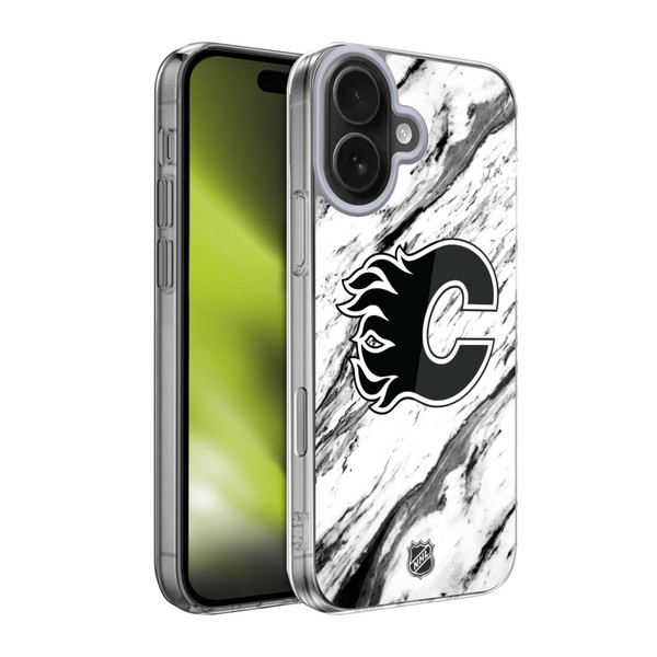 NHL Calgary Flames Marble Soft Gel Case for Apple iPhone 17 NHL Calgary Flames Marble Soft Gel Case for Apple iPhone 17