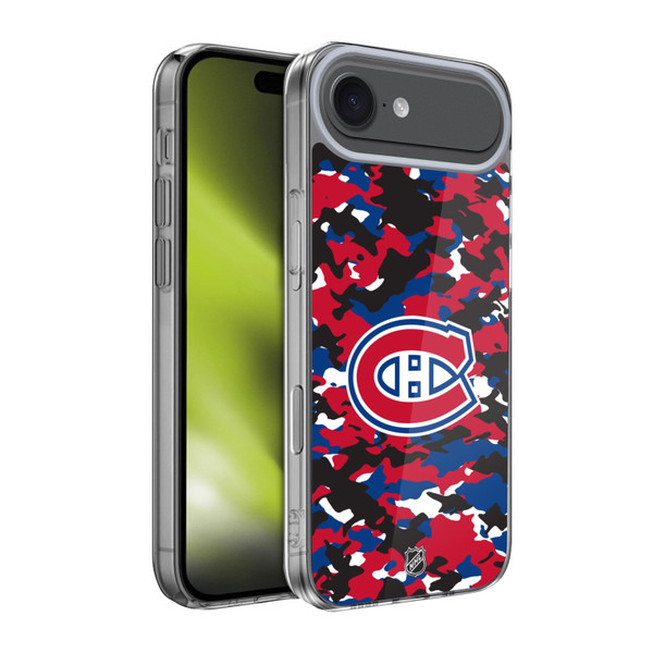 NHL Montreal Canadiens Camouflage Soft Gel Case for Apple iPhone 17 Air NHL Montreal Canadiens Camouflage Soft Gel Case for Apple iPhone 17 Air
