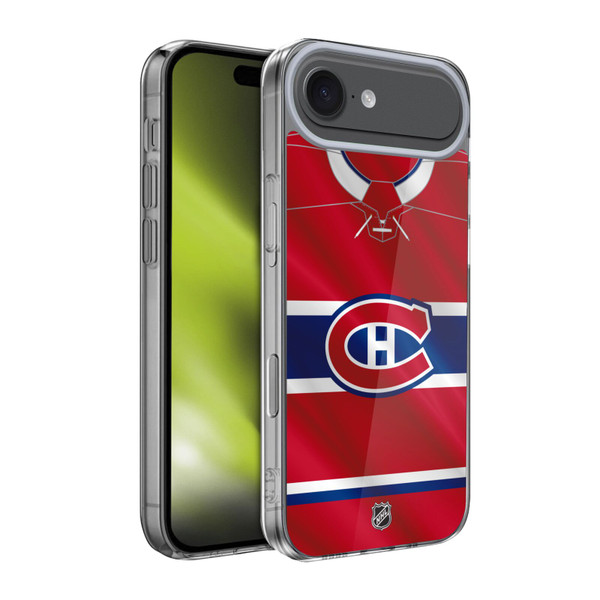 NHL Montreal Canadiens Jersey Soft Gel Case for Apple iPhone 17 Air