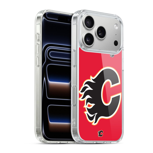 NHL Calgary Flames Oversized Soft Gel Case for Apple iPhone 17 Pro