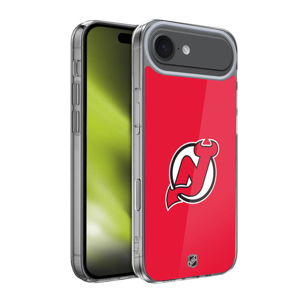 NHL New Jersey Devils Plain Soft Gel Case for Apple iPhone 17 Air