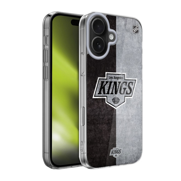 NHL Los Angeles Kings Half Distressed Soft Gel Case for Apple iPhone 17