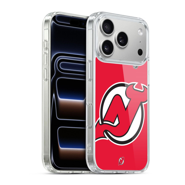 NHL New Jersey Devils Oversized Soft Gel Case for Apple iPhone 17 Pro