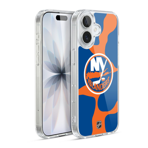NHL New York Islanders Cow Pattern Soft Gel Case for Apple iPhone 17