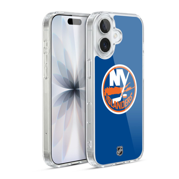 NHL New York Islanders Plain Soft Gel Case for Apple iPhone 17