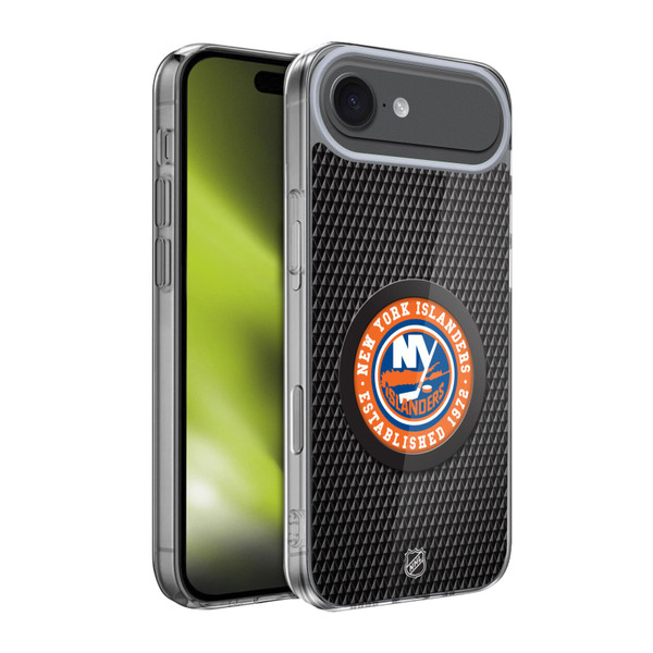 NHL New York Islanders Puck Texture Soft Gel Case for Apple iPhone 17 Air
