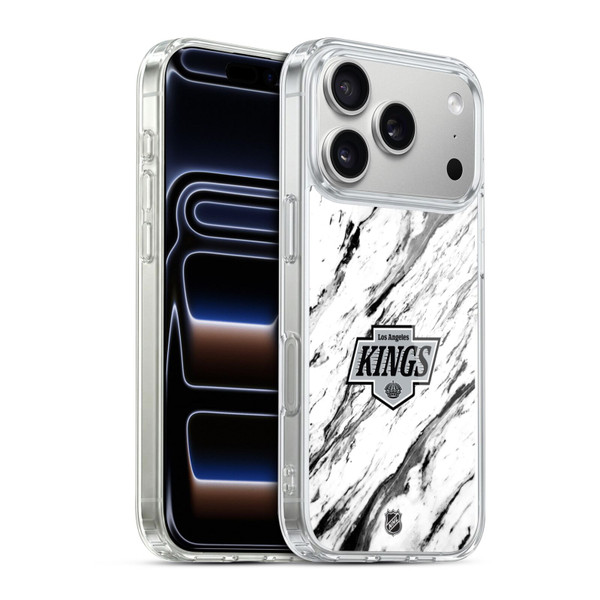 NHL Los Angeles Kings Marble Soft Gel Case for Apple iPhone 17 Pro