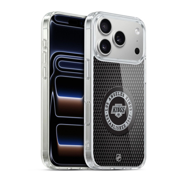 NHL Los Angeles Kings Puck Texture Soft Gel Case for Apple iPhone 17 Pro