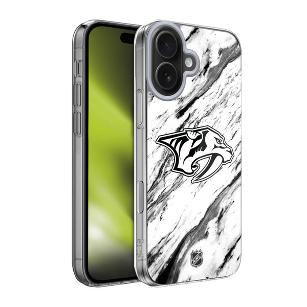 NHL Nashville Predators Marble Soft Gel Case for Apple iPhone 17 NHL Nashville Predators Marble Soft Gel Case for Apple iPhone 17