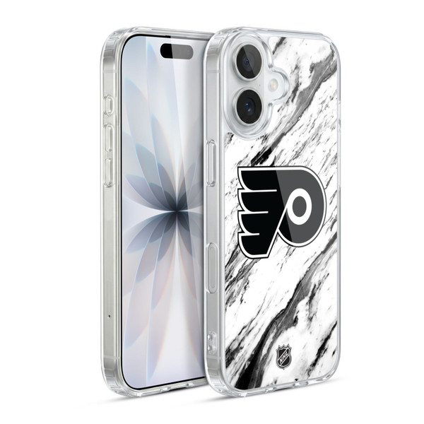 NHL Philadelphia Flyers Marble Soft Gel Case for Apple iPhone 17