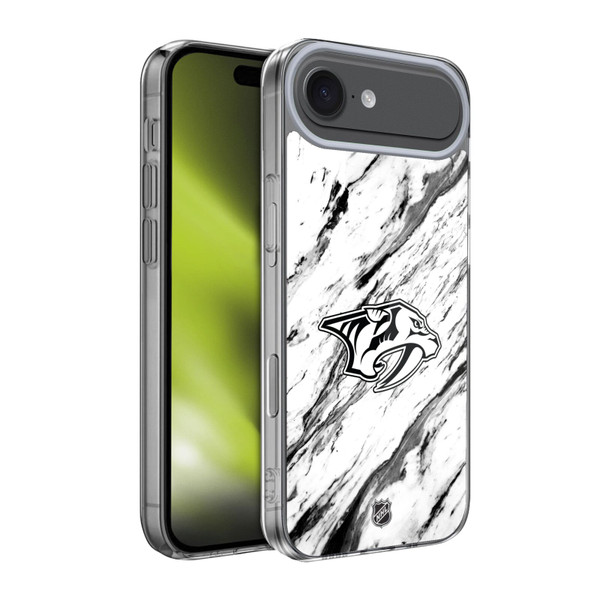 NHL Nashville Predators Marble Soft Gel Case for Apple iPhone 17 Air