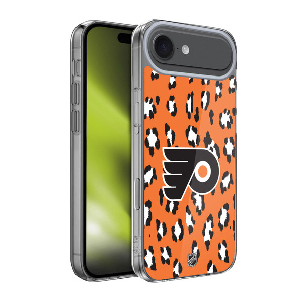 NHL Philadelphia Flyers Leopard Pattern Soft Gel Case for Apple iPhone 17 Air