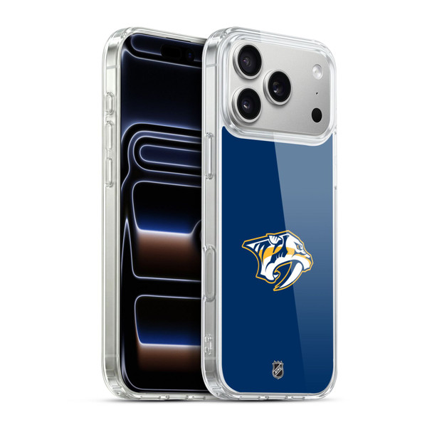 NHL Nashville Predators Plain Soft Gel Case for Apple iPhone 17 Pro Max