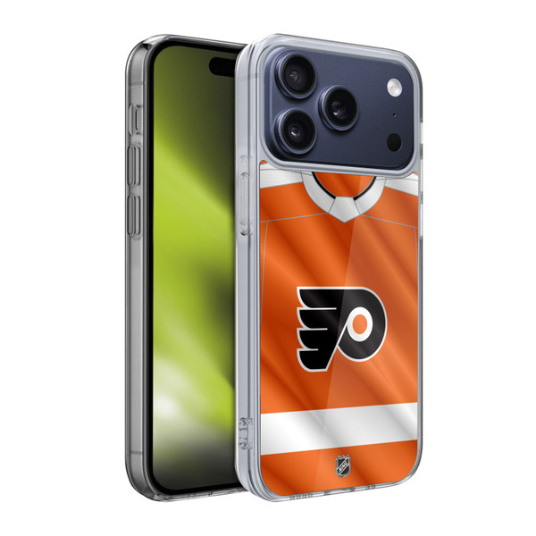 NHL Philadelphia Flyers Jersey Soft Gel Case for Apple iPhone 17 Pro
