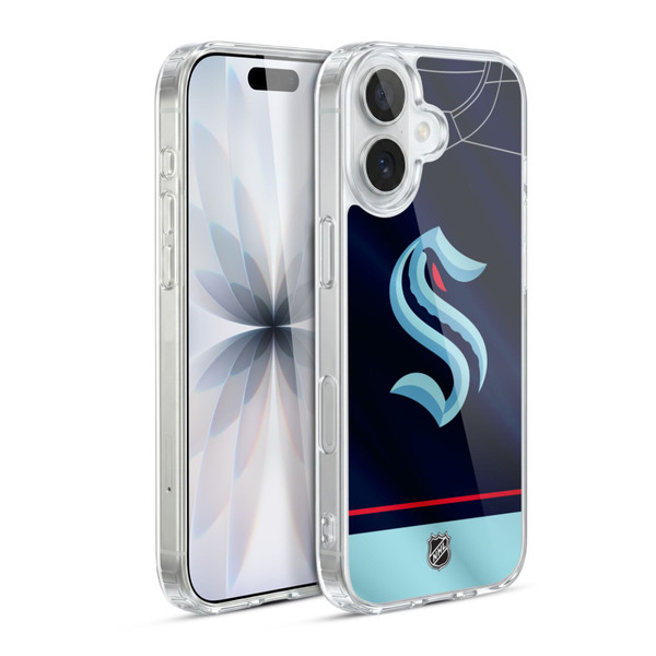 NHL Seattle Kraken Jersey Soft Gel Case for Apple iPhone 17