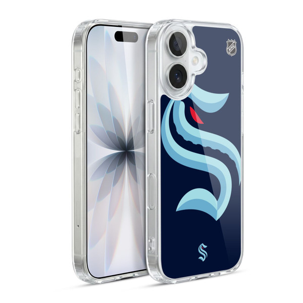 NHL Seattle Kraken Oversized Soft Gel Case for Apple iPhone 17