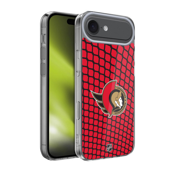 NHL Ottawa Senators Net Pattern Soft Gel Case for Apple iPhone 17 Air