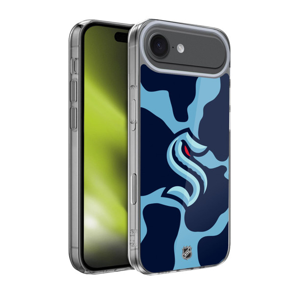 NHL Seattle Kraken Cow Pattern Soft Gel Case for Apple iPhone 17 Air