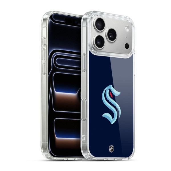 NHL Seattle Kraken Plain Soft Gel Case for Apple iPhone 17 Pro Max