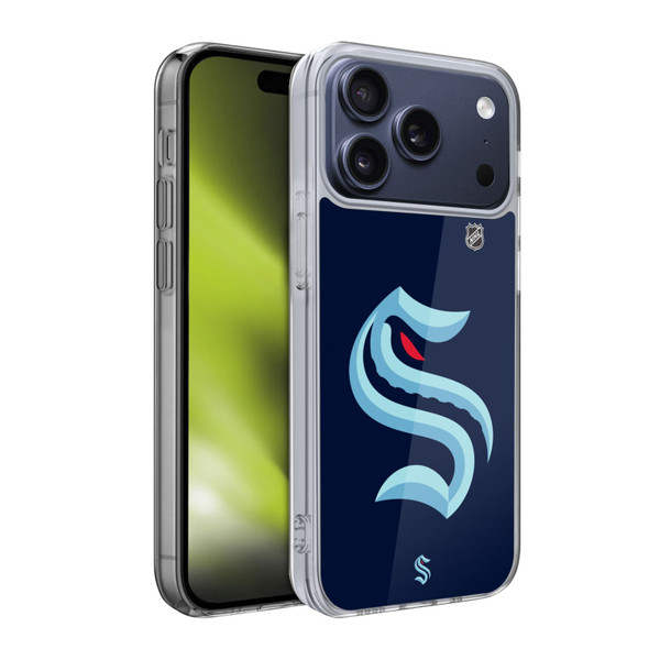 NHL Seattle Kraken Oversized Soft Gel Case for Apple iPhone 17 Pro