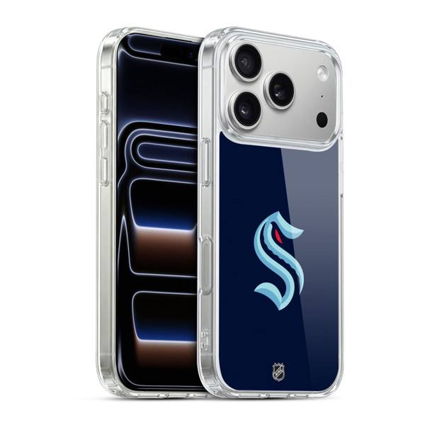 NHL Seattle Kraken Plain Soft Gel Case for Apple iPhone 17 Pro
