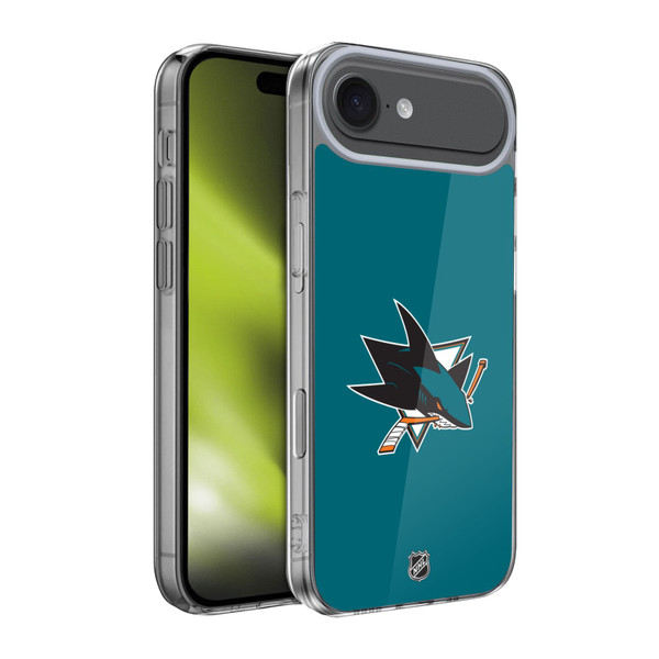 NHL San Jose Sharks Plain Soft Gel Case for Apple iPhone 17 Air