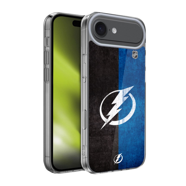 NHL Tampa Bay Lightning Half Distressed Soft Gel Case for Apple iPhone 17 Air