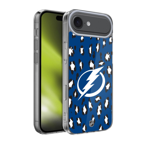 NHL Tampa Bay Lightning Leopard Pattern Soft Gel Case for Apple iPhone 17 Air