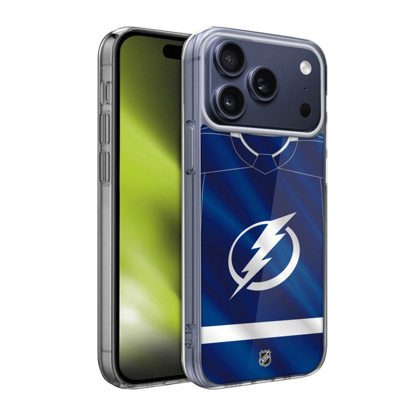NHL Tampa Bay Lightning Jersey Soft Gel Case for Apple iPhone 17 Pro Max
