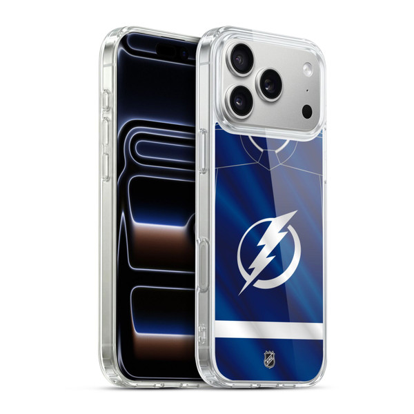 NHL Tampa Bay Lightning Jersey Soft Gel Case for Apple iPhone 17 Pro Max