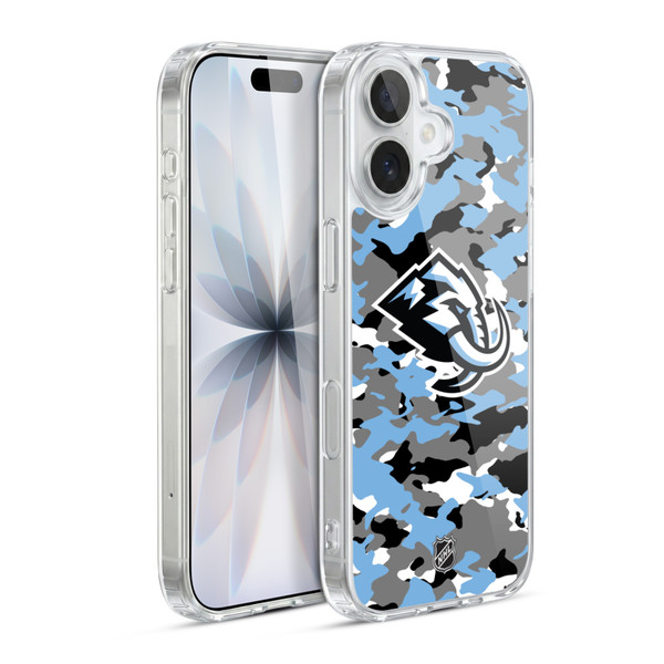 NHL Utah Mammoth Camouflage Soft Gel Case for Apple iPhone 17